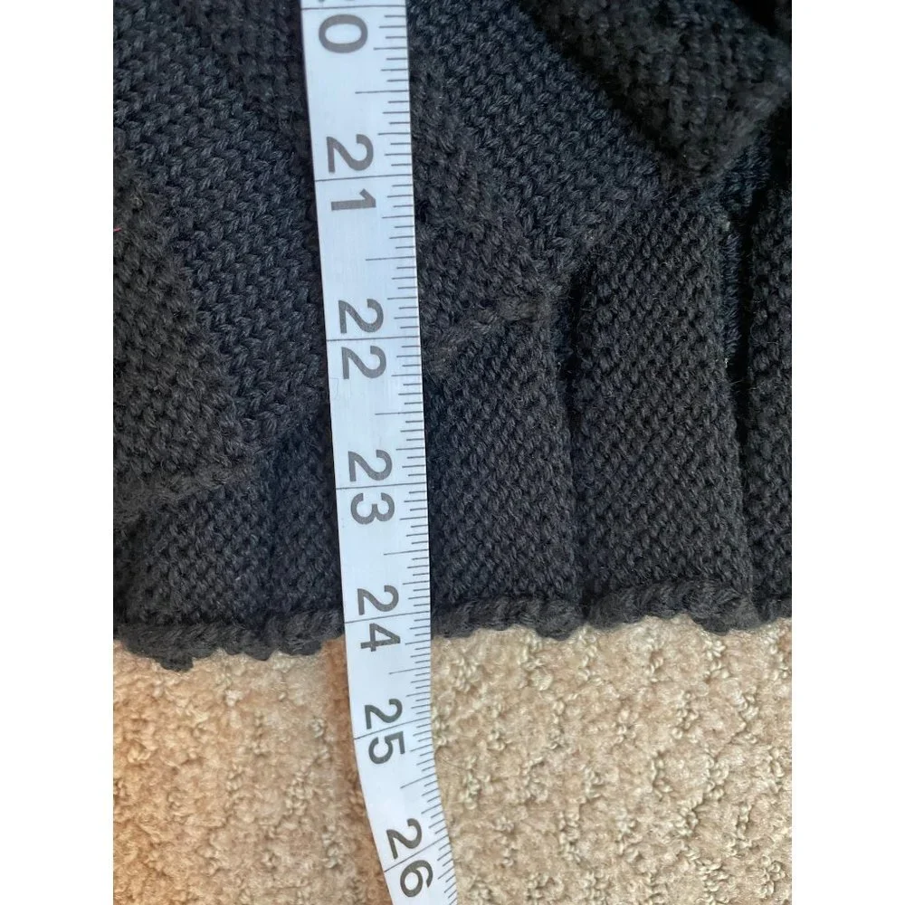 Lillie Rubin Vintage Knit Open Ruffle V-Neck Cardigan Long Bell Sleeve Sweater - Picture 11 of 11